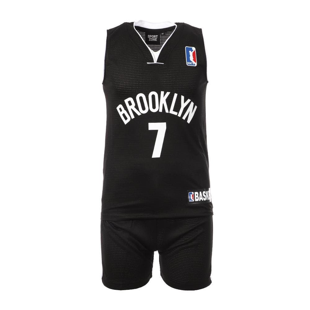 Brooklyn Ensemble de basketball Noir/Blanc Enfant Sport Zone 1