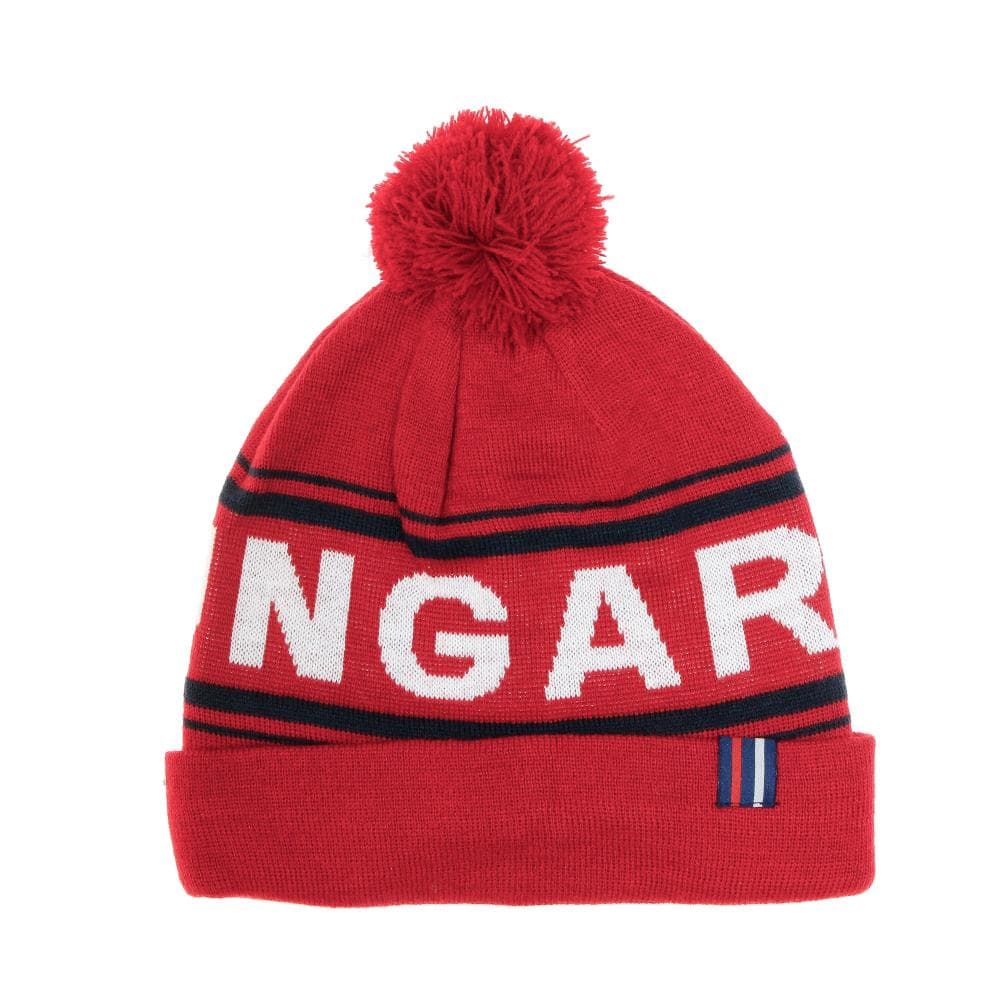 Bonnet rouge homme Hungaria Pompom 1