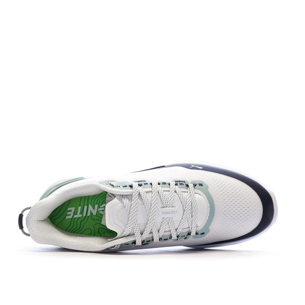 Chaussures de Golf Blanches/Bleu Homme Puma Ignite 4