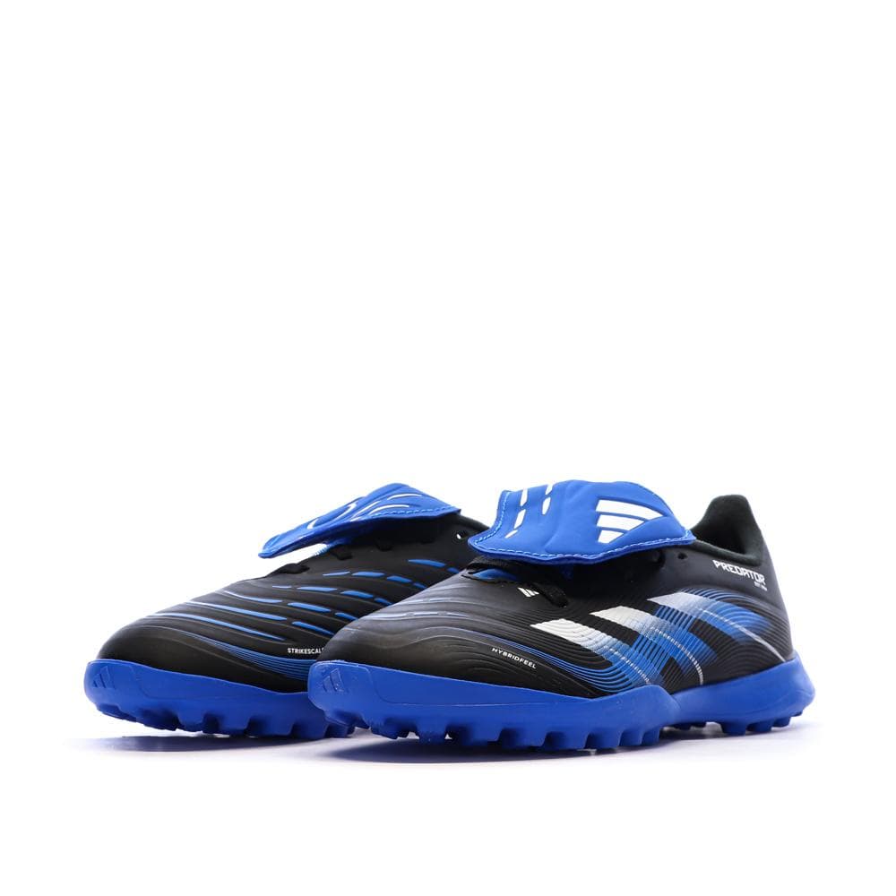 Chaussures de Foot Noir/Bleu Junior Adidas Predator League FT 6