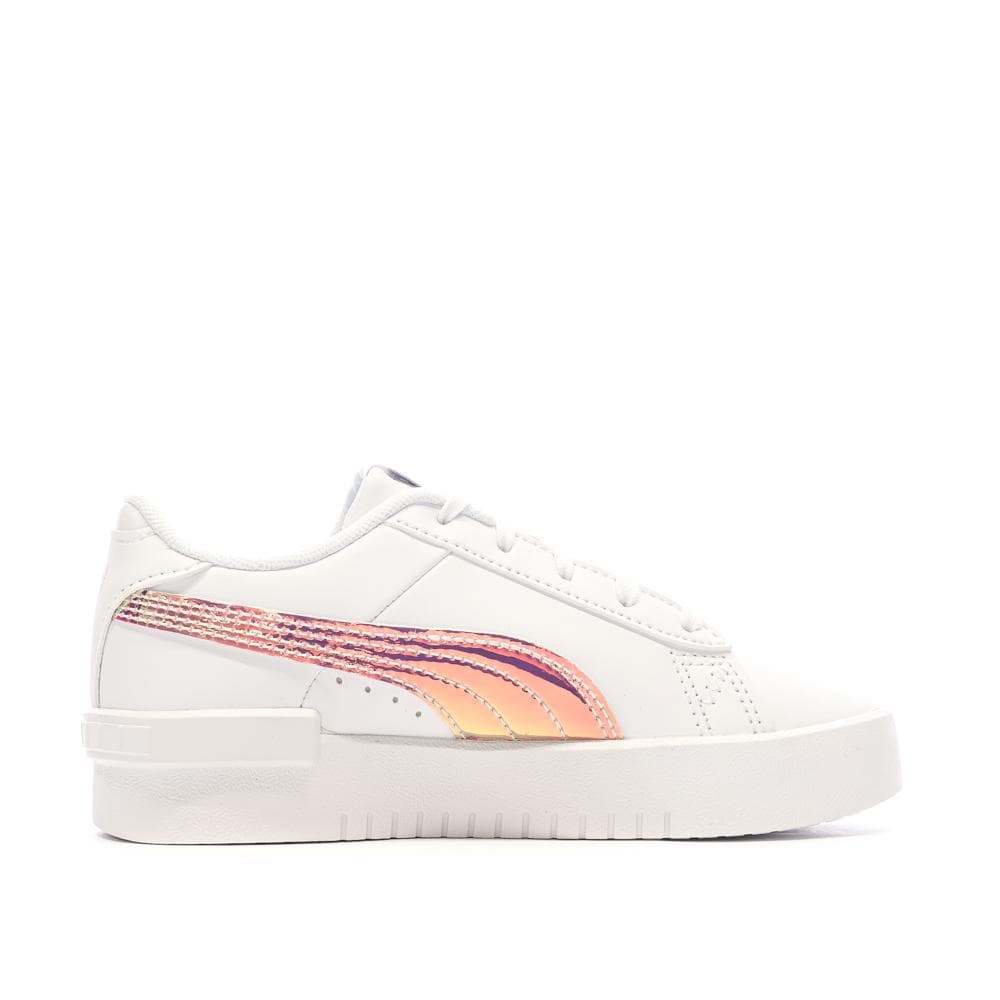 Baskets Blanc/Rose irisé Fille Puma Jada Holo 2