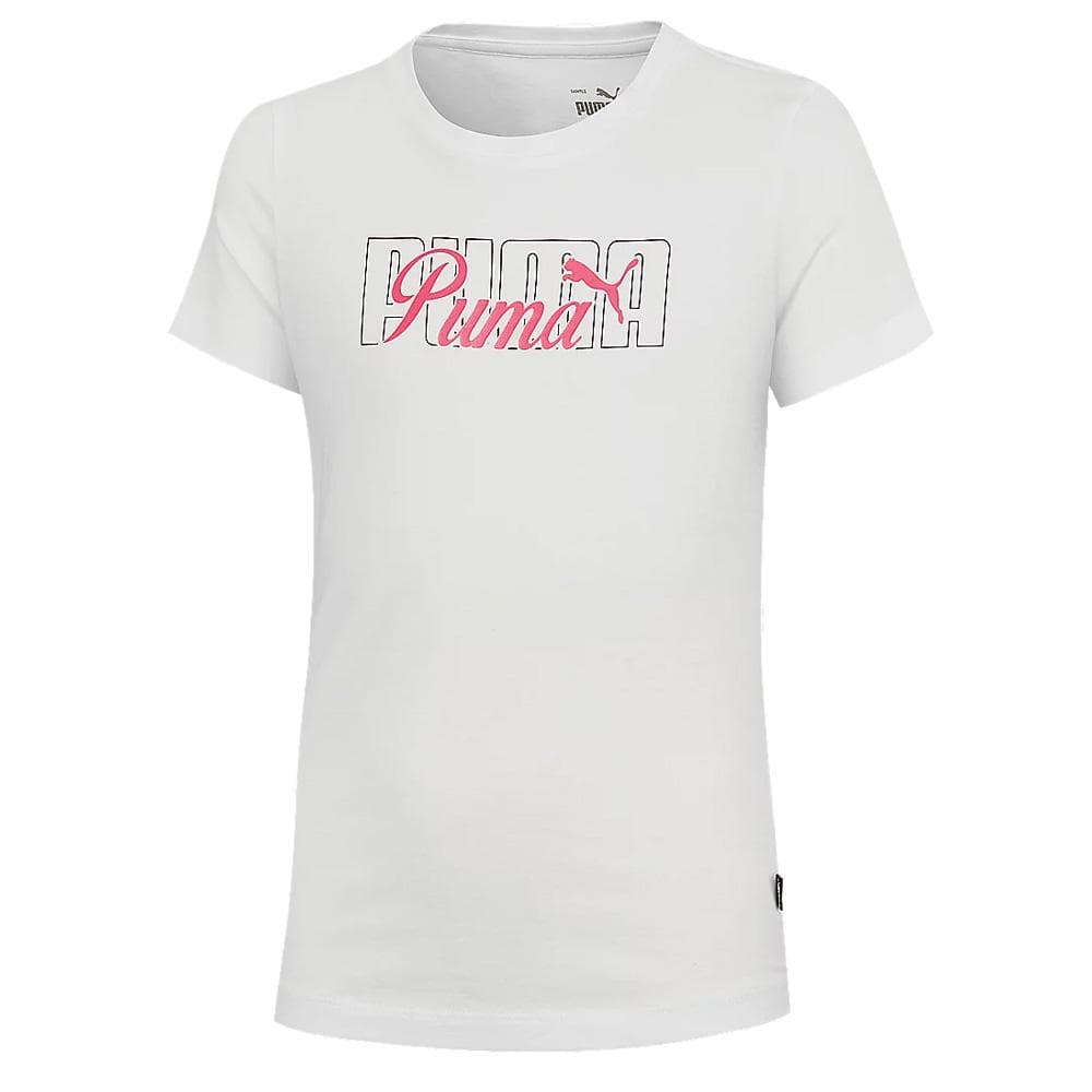 T-Shirt Blanc Fille Puma Script 1