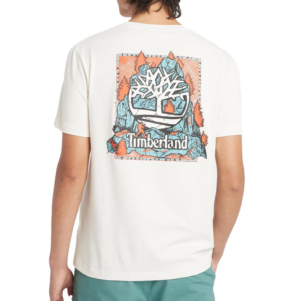 T-Shirt Blanc Homme Timberland Sleeve 2