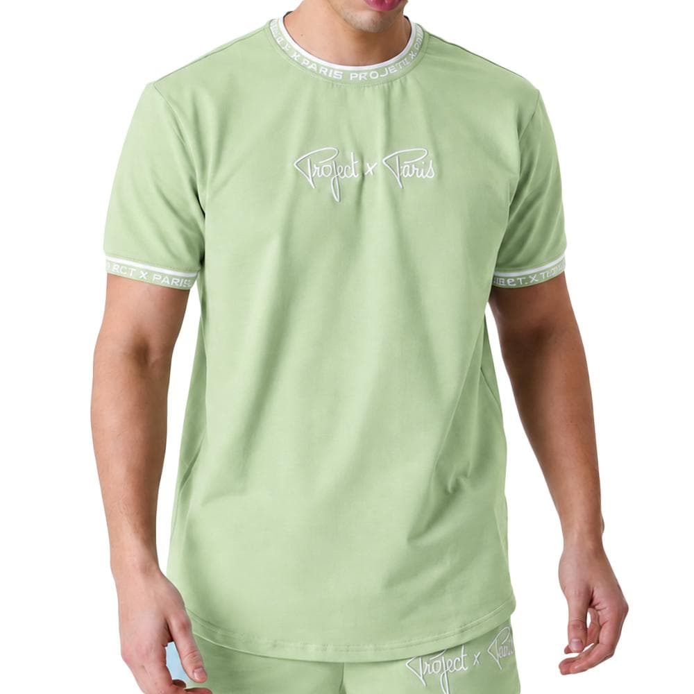 T-Shirt Blanc/Vert Homme Project X Paris 2511114 1