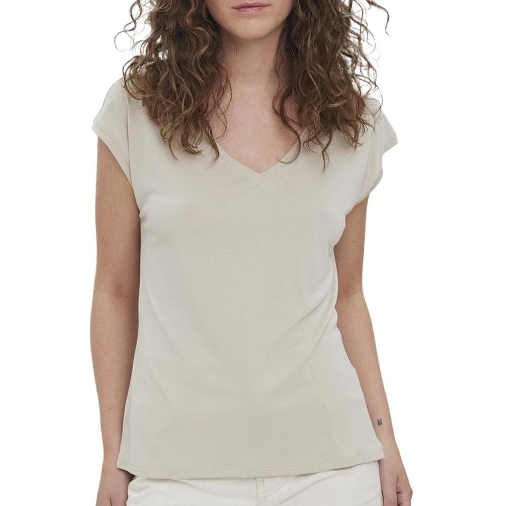 T-shirt Beige Femme Vero Moda 10247666 1