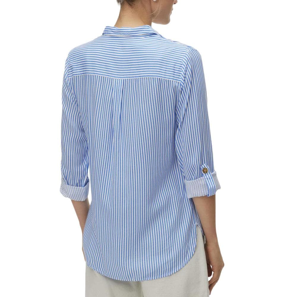 Chemise Bleu moyen/Blanc Femme Vero Moda Bumpy 2