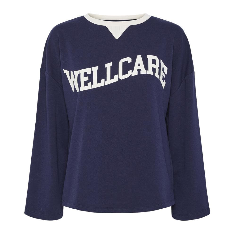 Sweat Marine Femme Pieces Andrea 1