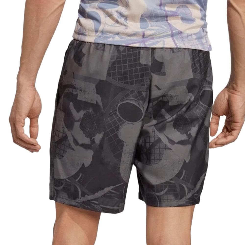 Short Gris Homme Adidas Club Graphshort 3