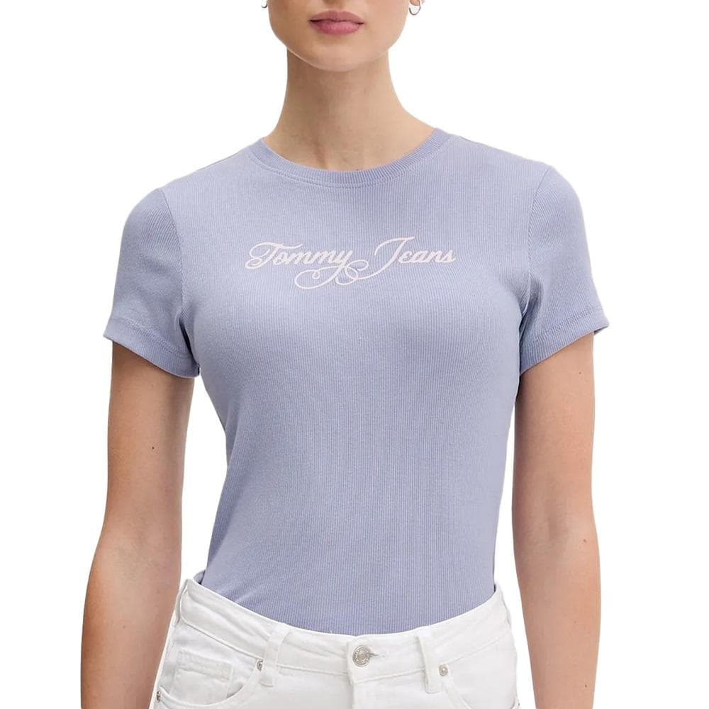 T-Shirt Mauve Femme Tommy Hilfiger DW0DW21838 1