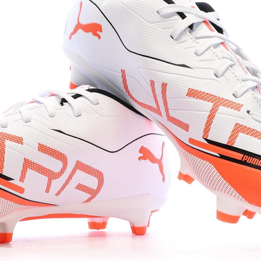 Chaussures de Foot Blanc/Orange Homme Puma Ultra 5 Play FG/AG 7