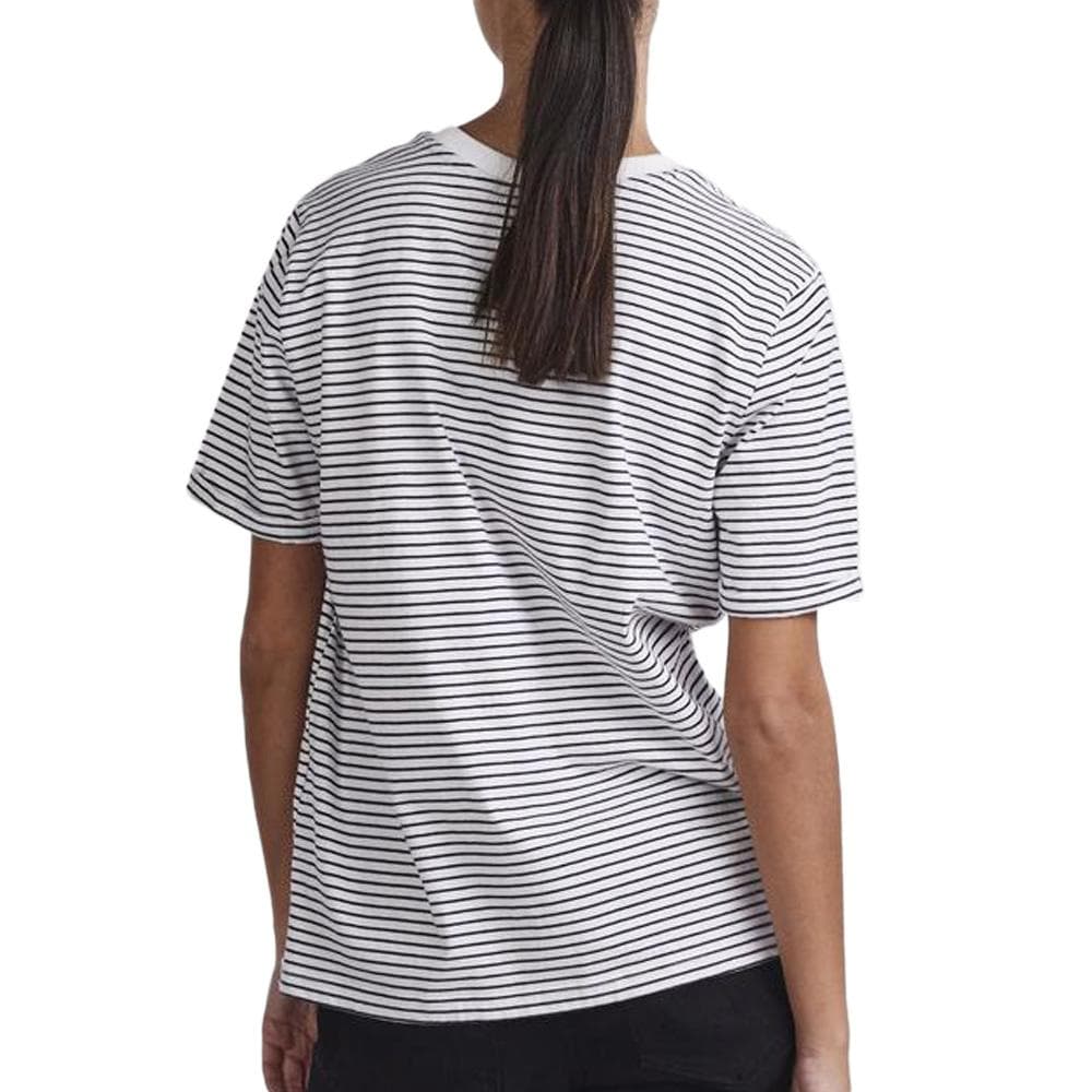 T-shirt Blanc à rayures Femme Pieces Ria 2