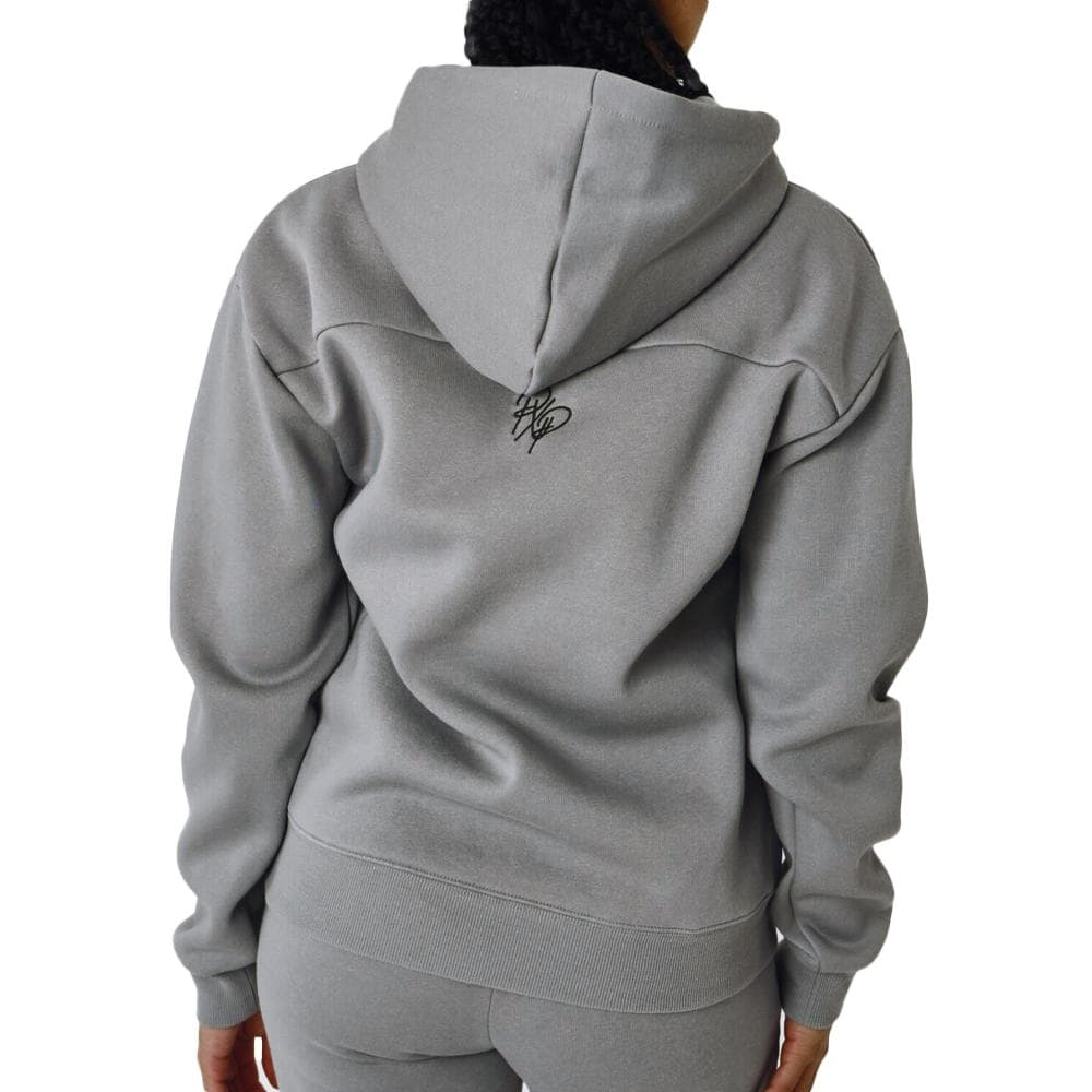 Sweat à Capuche Gris Foncé Femme Project X Paris à Cœur Brise 2
