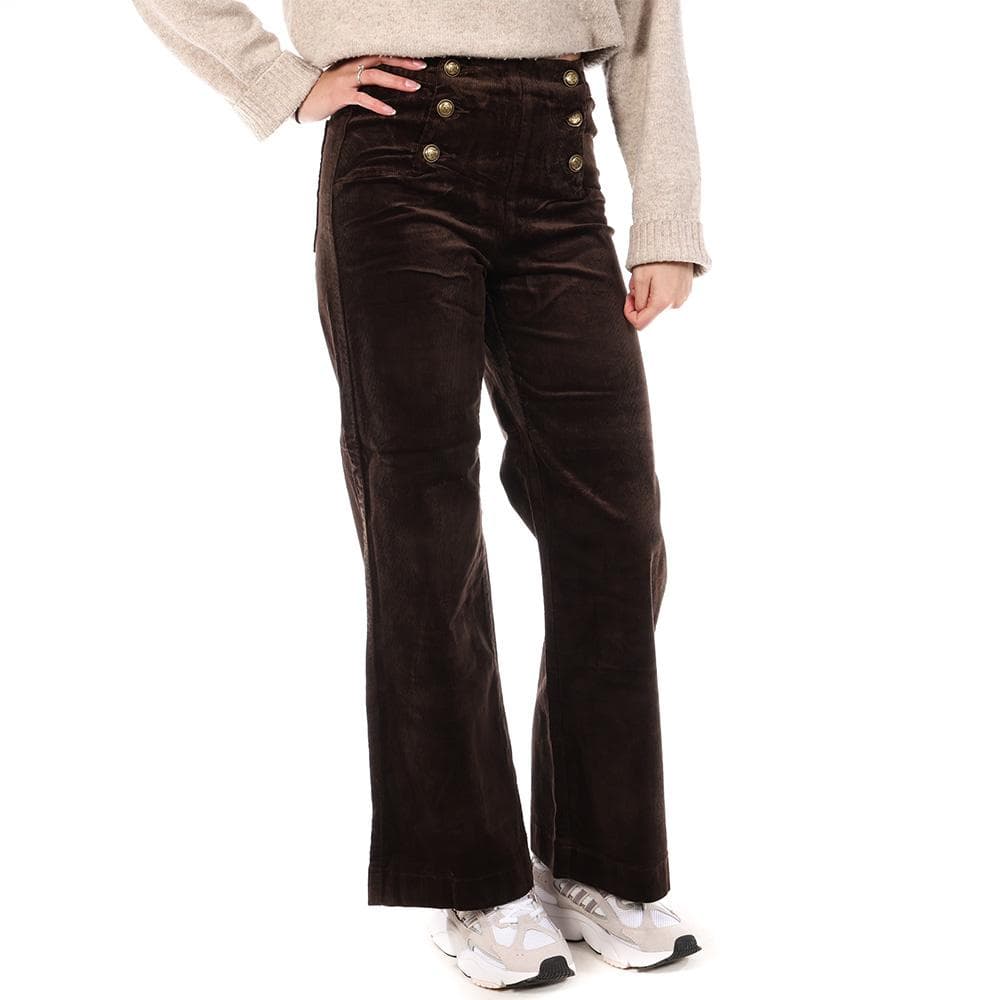 Pantalon en Velours Marron Femme Oraije Victorine 1