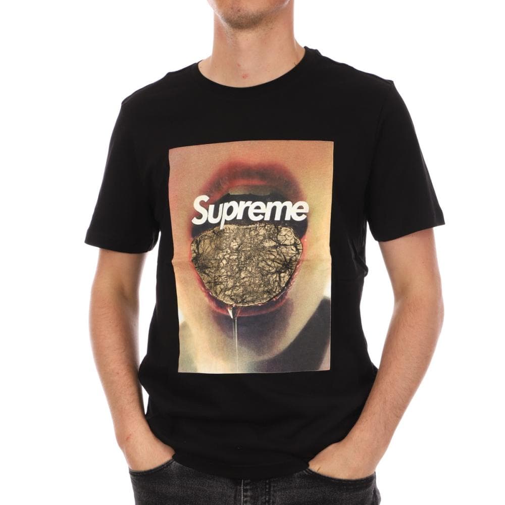 T-shirt Noir Homme Supreme Grip Gold 1