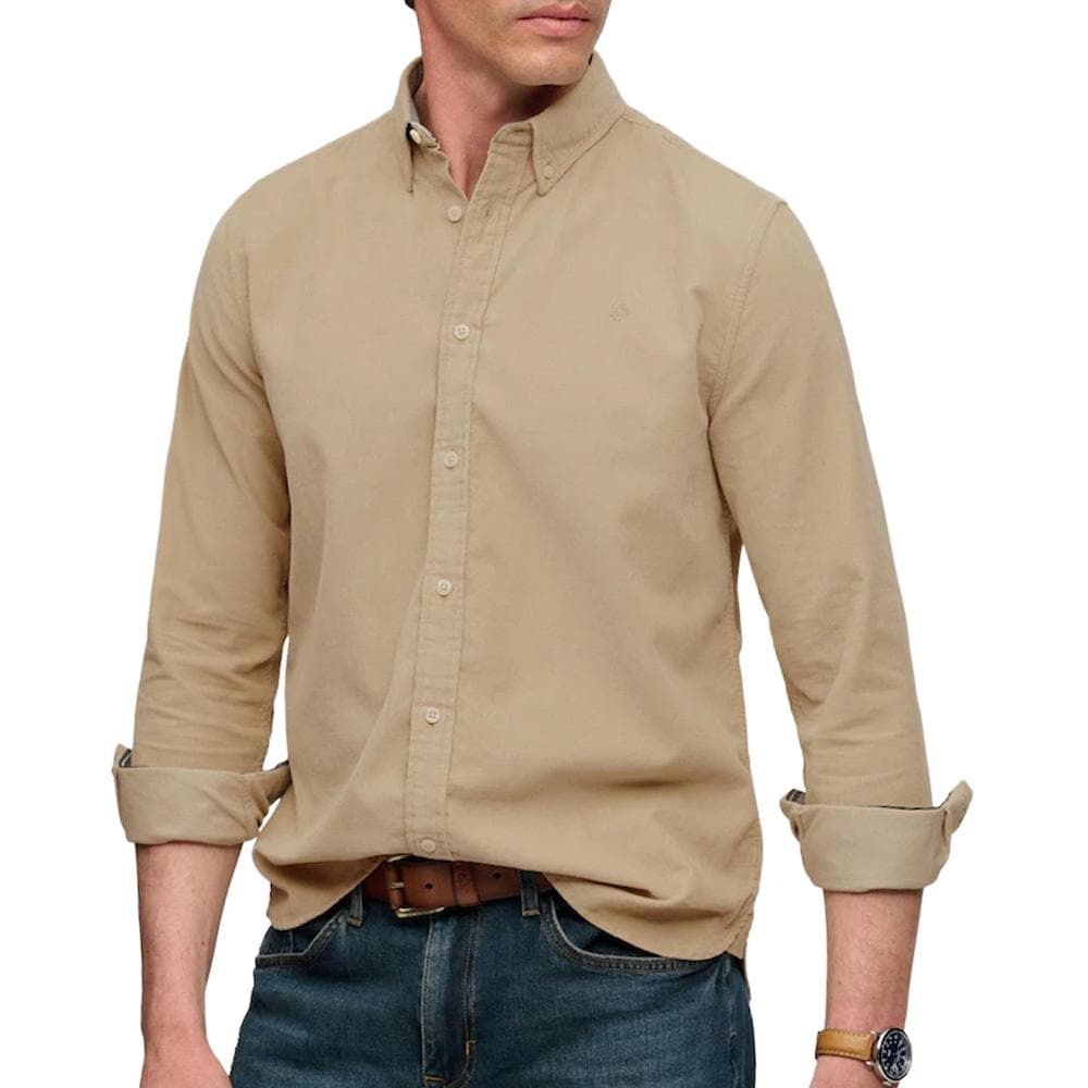 Chemise Beige Homme Superdry Classic 1