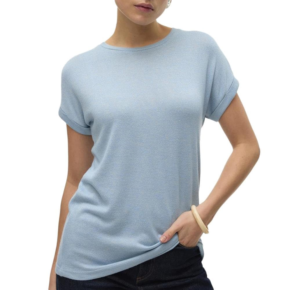 T-Shirt Bleu Ciel Femme Vero Moda Brianna 10291353 1