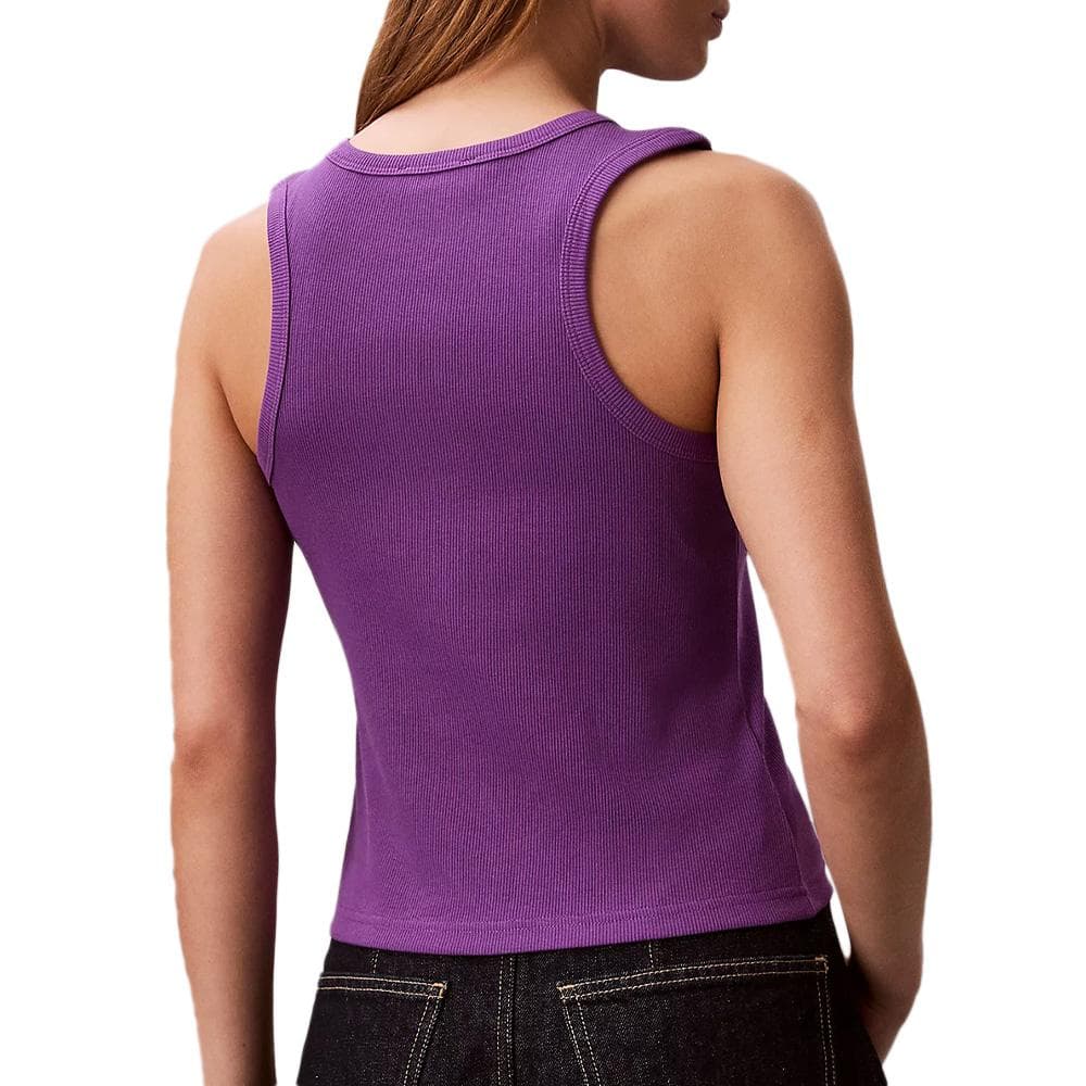 Débardeur Violet Femme Calvin Klein Jeans A Woven Label 2