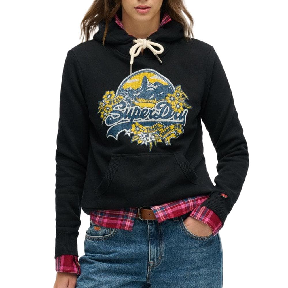 Sweat Marine Femme Superdry Floral W2012535A 1