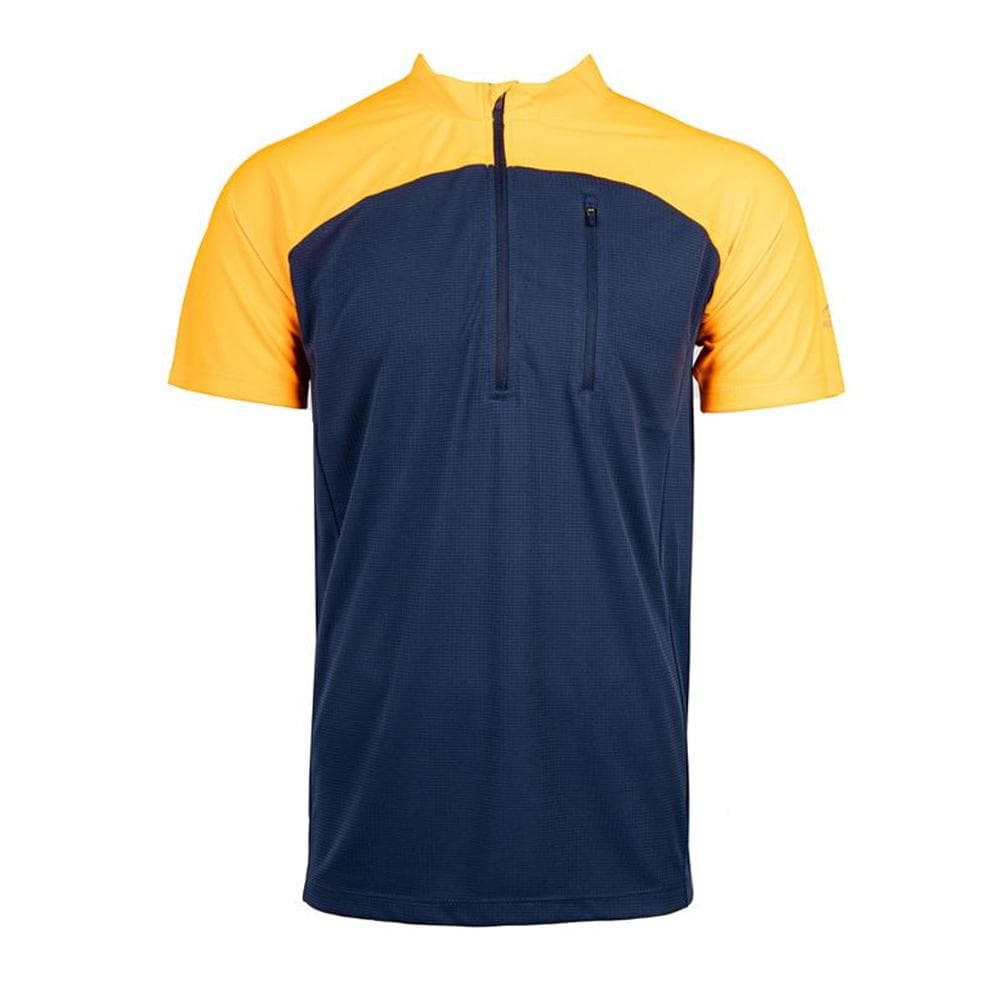 T-Shirt Bleu/Orange Homme Best Mountain RANDO 100 1