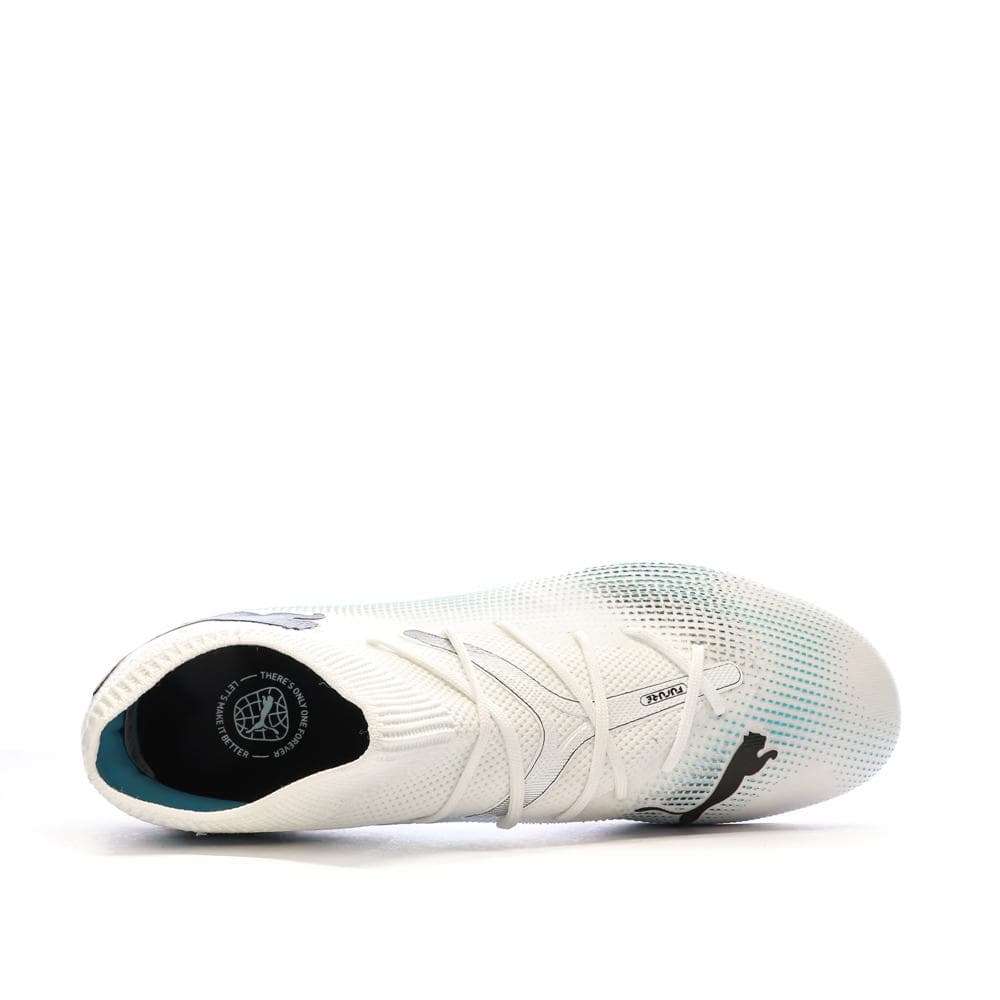 Chaussures de Football Blanc/Bleu Homme Puma Future 7 Match Fg/ag 4