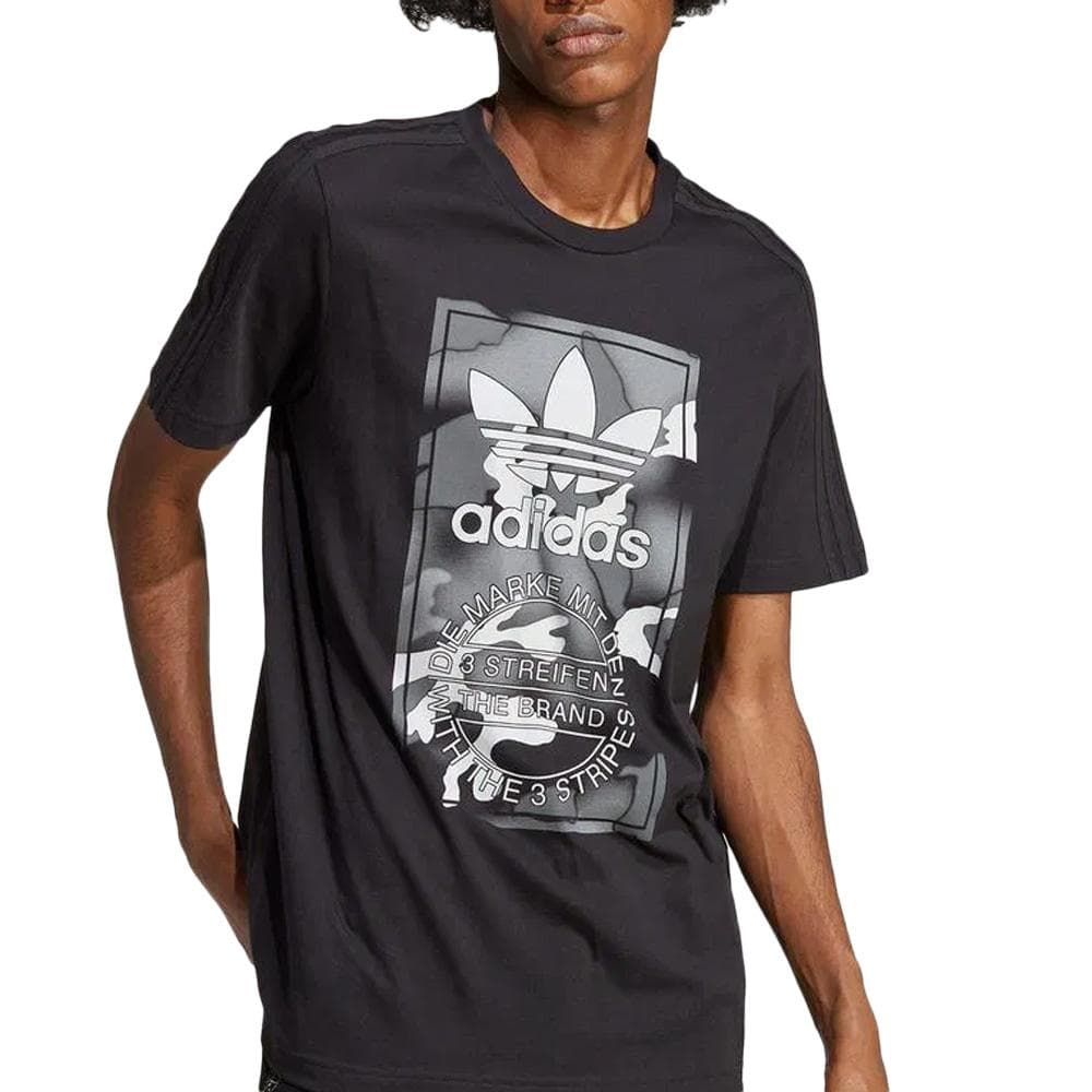 T-Shirt Noir Femme Adidas Camo 1