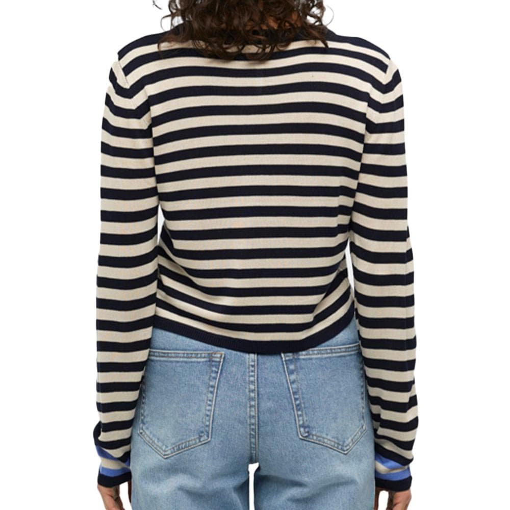 Pull Beige/Noir Femme Object Cropped 2