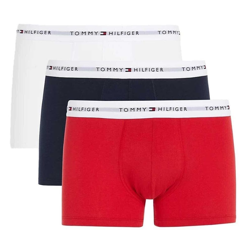 x3 Boxers Rouge/Blanc/Marine Homme Tommy Hilfiger Trunk 1