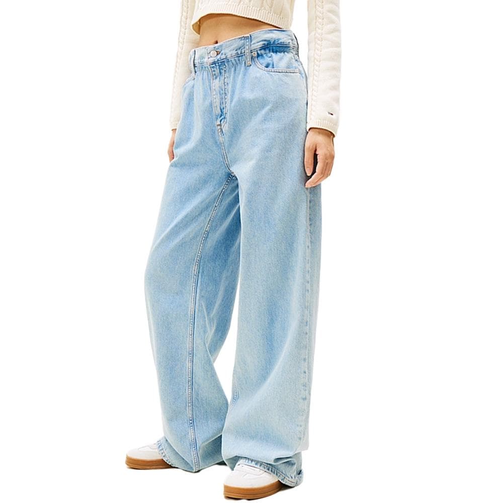Jean Ample Bleu Femme Tommy Hilfiger Paperbag 1