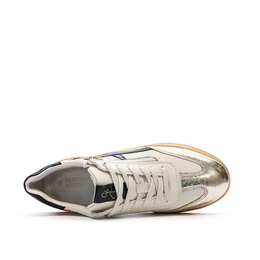 Baskets Beige/Blanc Femme Marco Tozzi Guido Maria 4