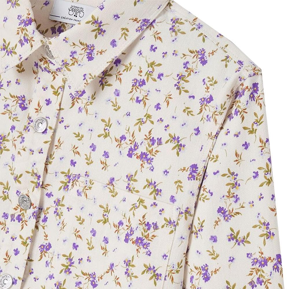 Veste Blanche/Mauve Fille Le Temps Des Cerises Ves 2