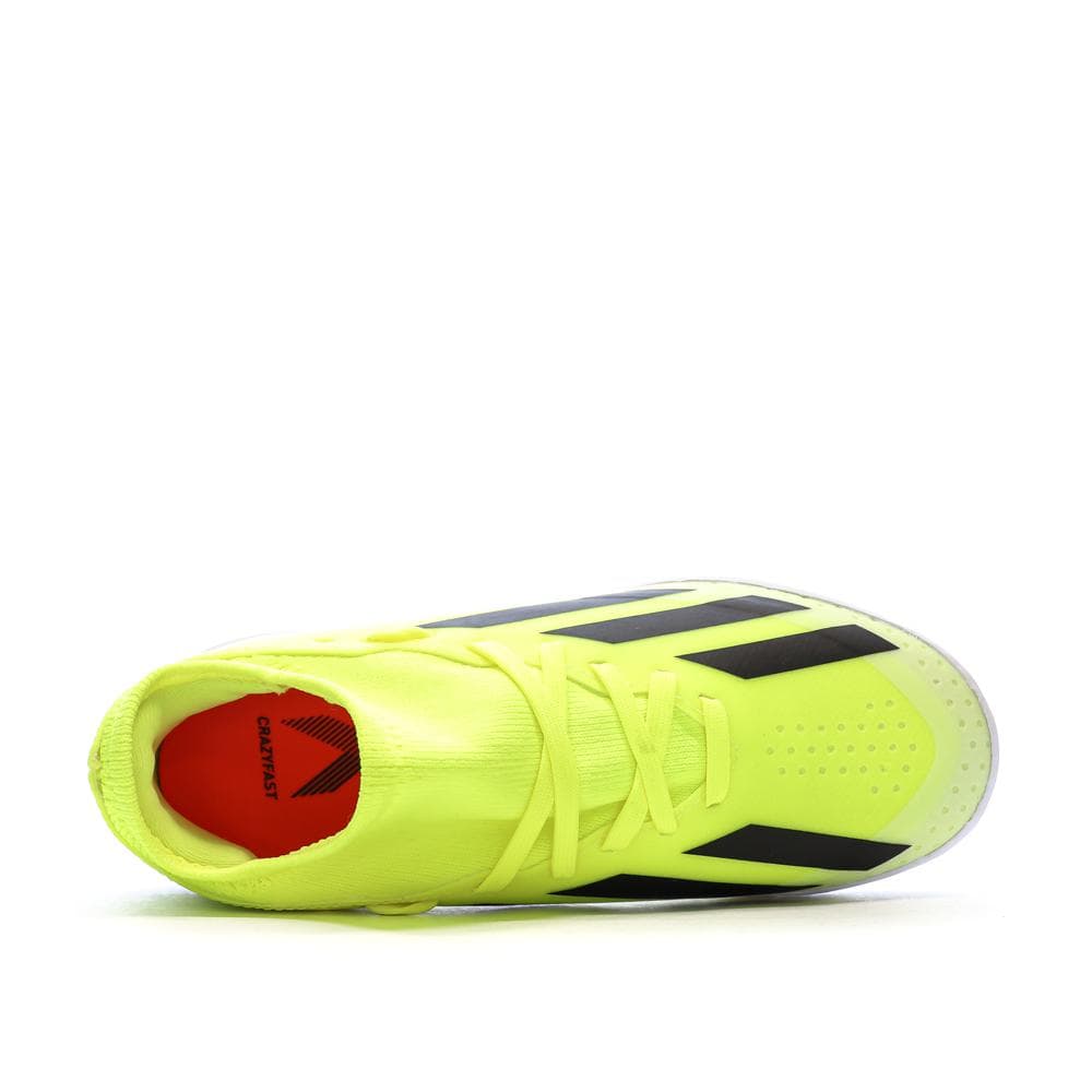 Chaussures de football Jaune Fluo Garçon Adidas X Crazyfast League 4