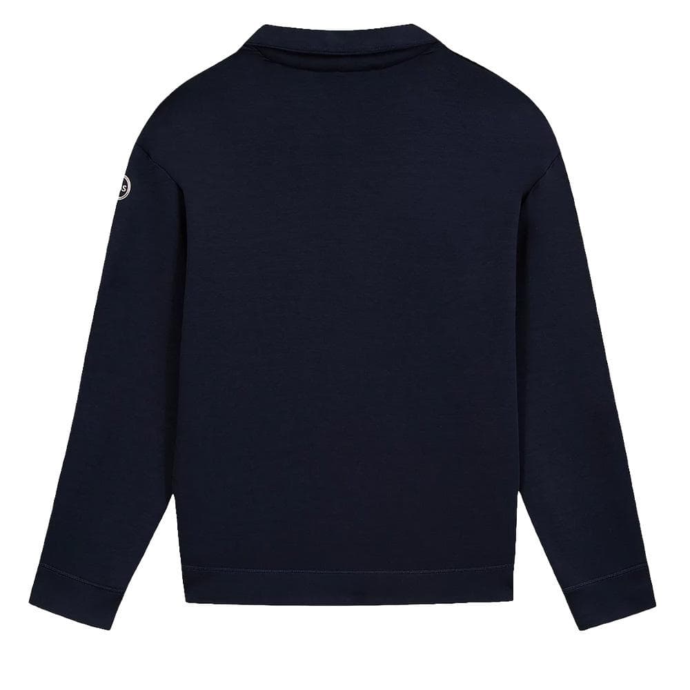 Sweat 1/4 de Zip Marine Femme TBS Craie 2