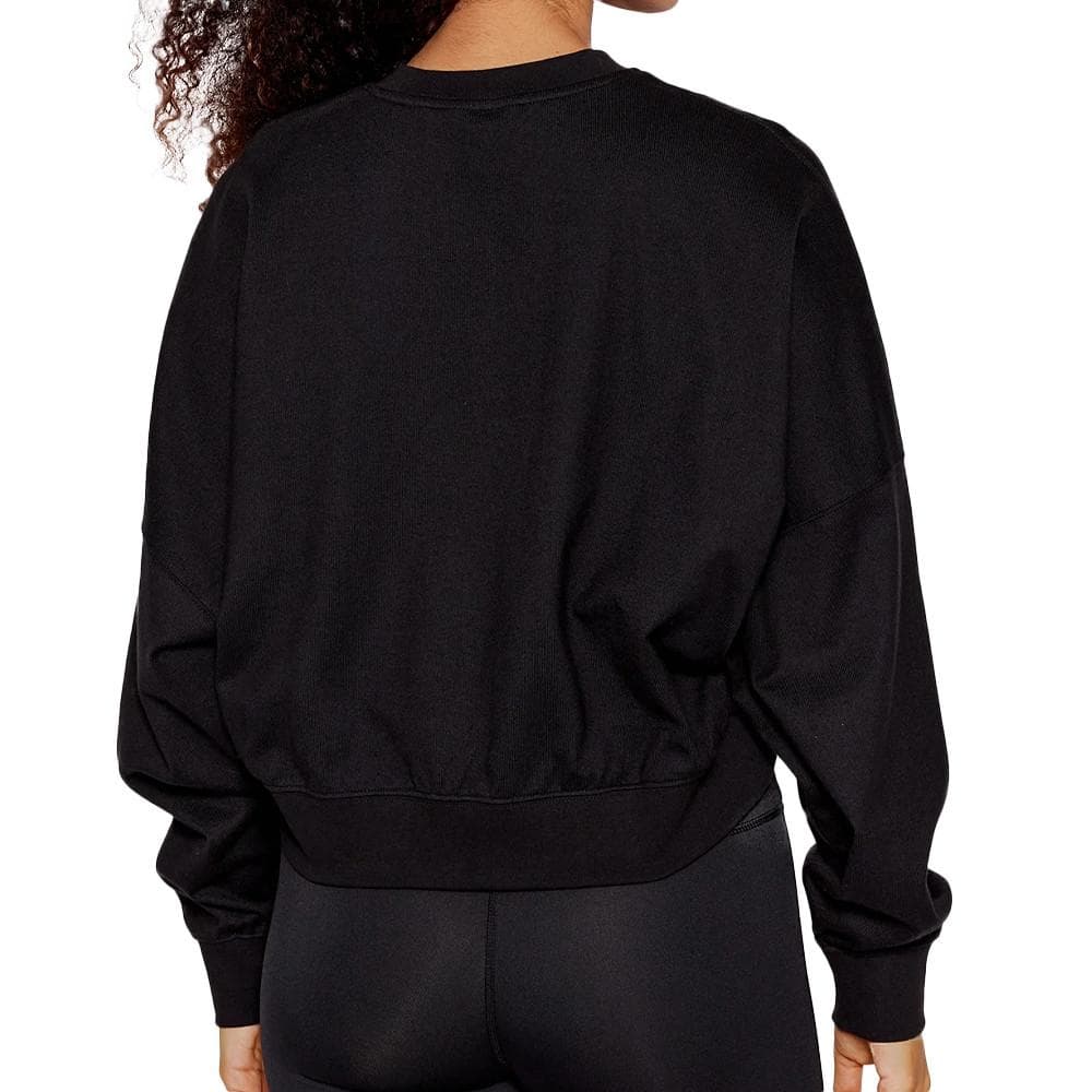 Sweat Oversized Noir femme Adidas Trèfle 2