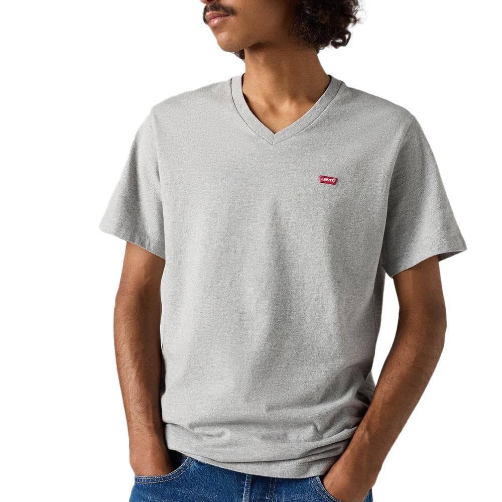 T-shirt Gris Homme Levi's Original Vneck 85641 1