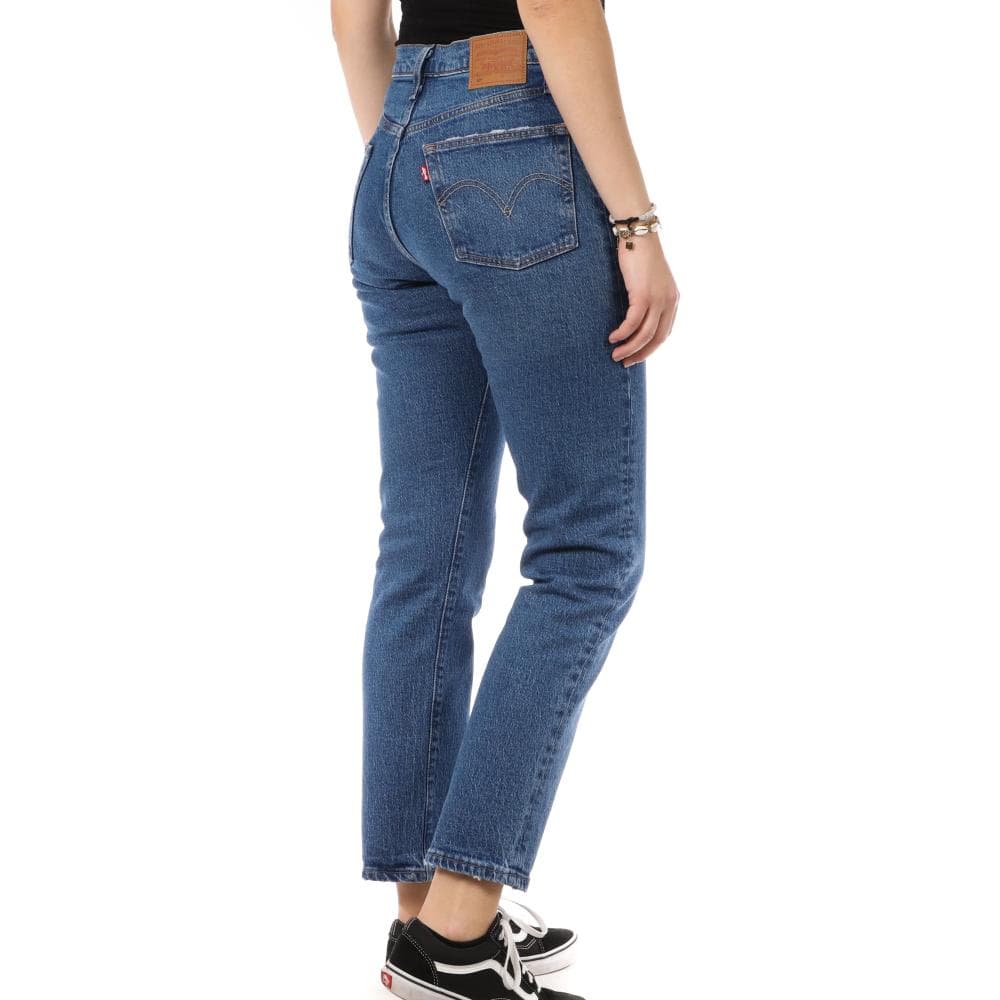 Jean Cropped Bleu Foncé Femme Levi's 501 36200 2