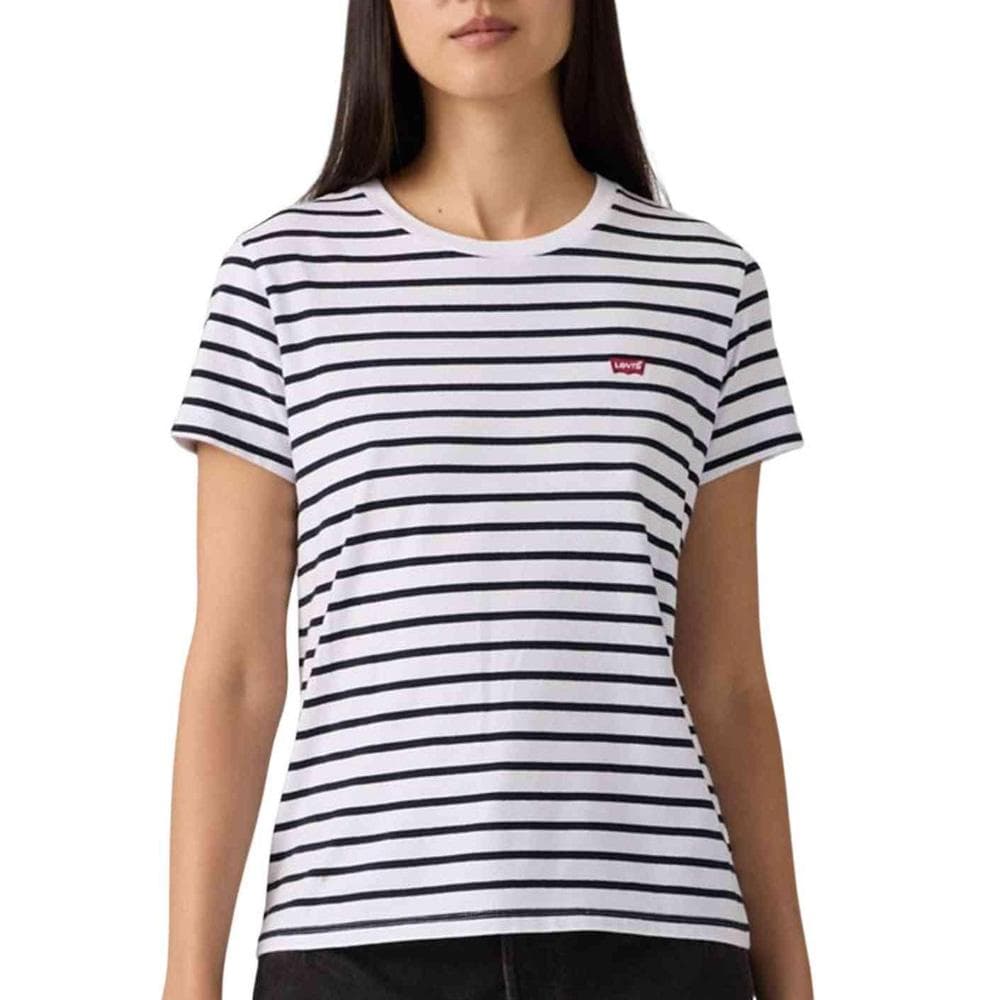 T-Shirt Blanc/bleu Femme Levi's Perfect 1 1