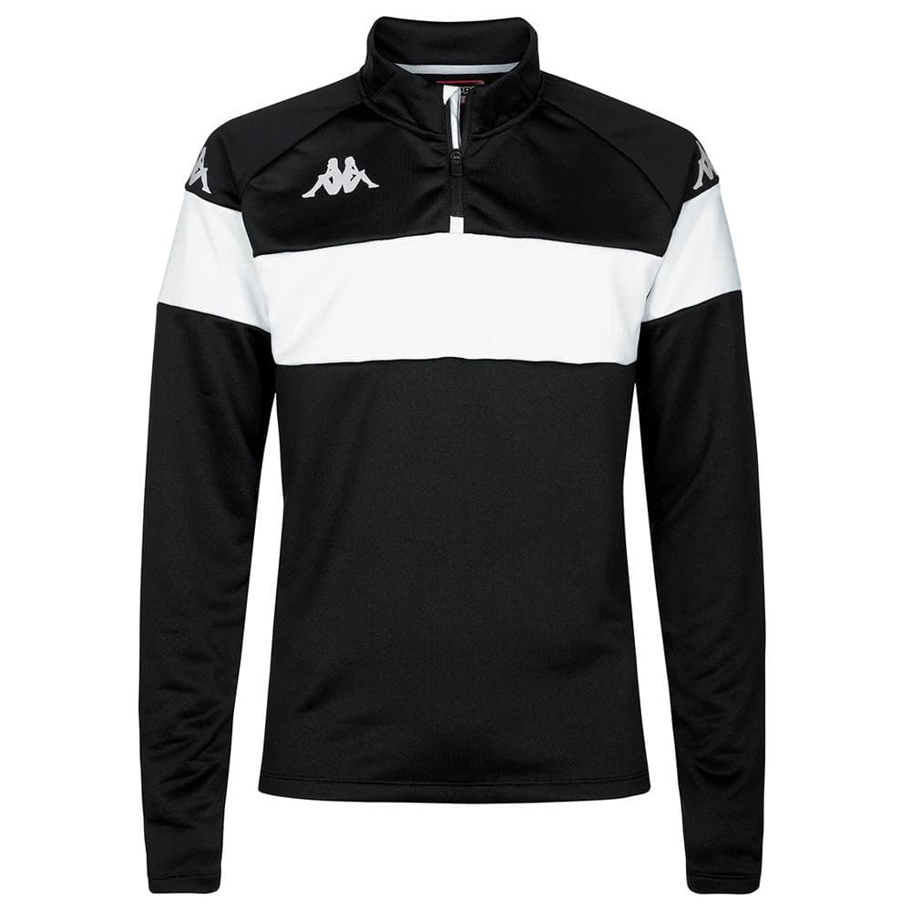 Sweat Noir/Blanc Homme Kappa Dovare 1
