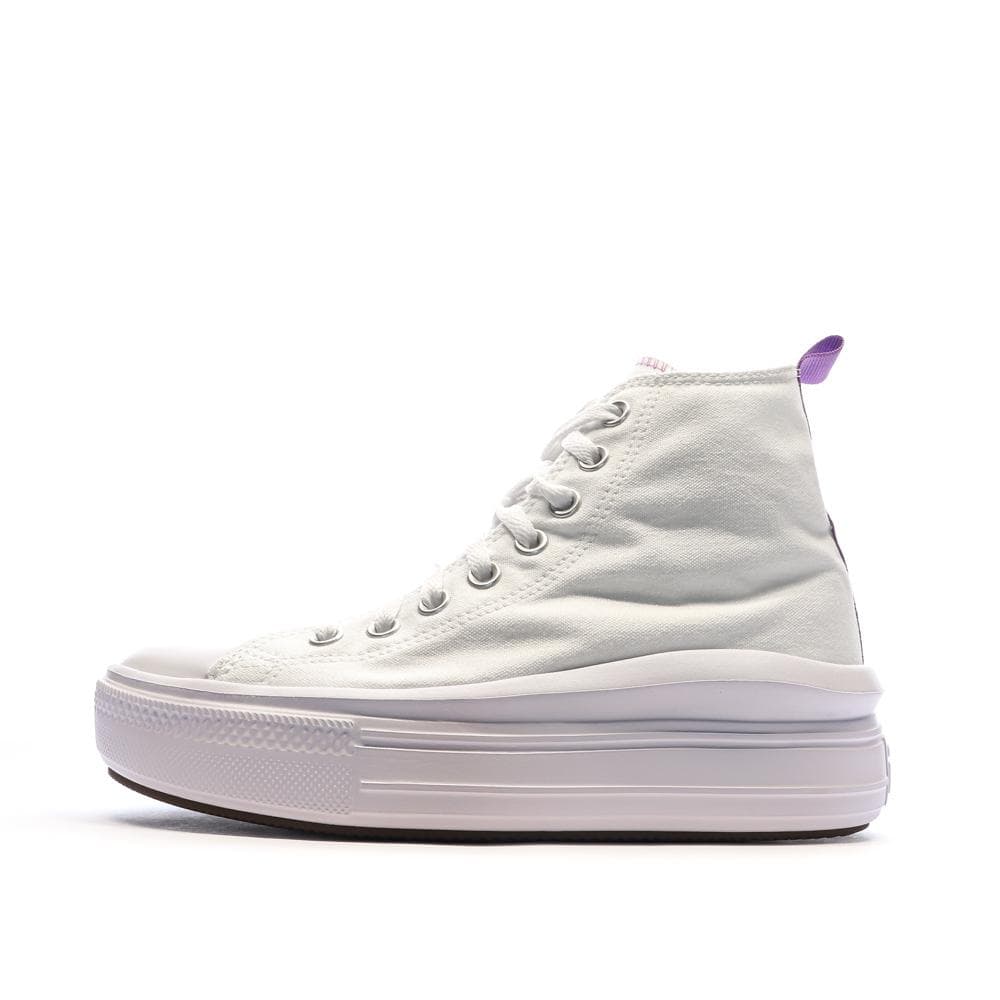 Baskets Blanches/Violettes Femme Converse All Star Move 2