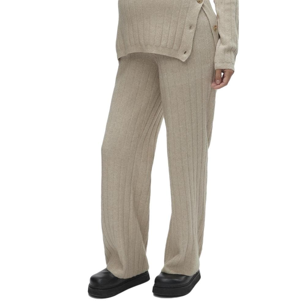 Pantalon de Grossesse Beige Femme Mamalicious Lana 1