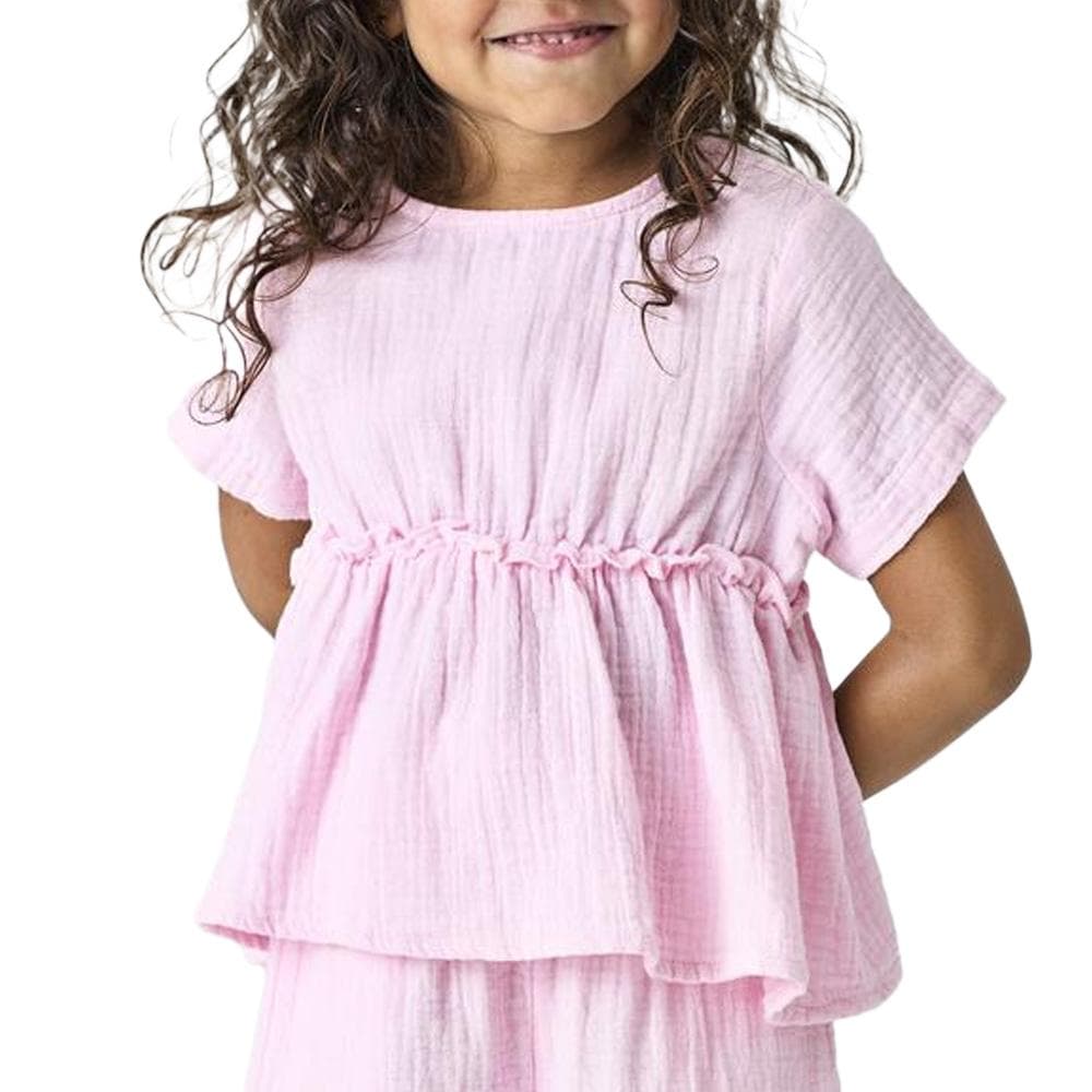 T-Shirt Rose Fille Kids ONLY Life KMGTHYRA 1