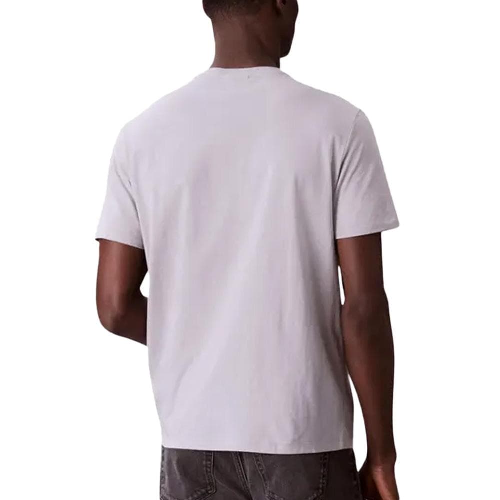 T-Shirt Gris Homme Calvin Klein Jeans Badge 30s Jersey-bright 2