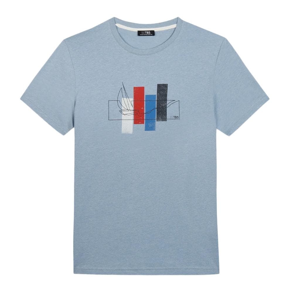 T-Shirt Bleu Homme TBS Horizon 1
