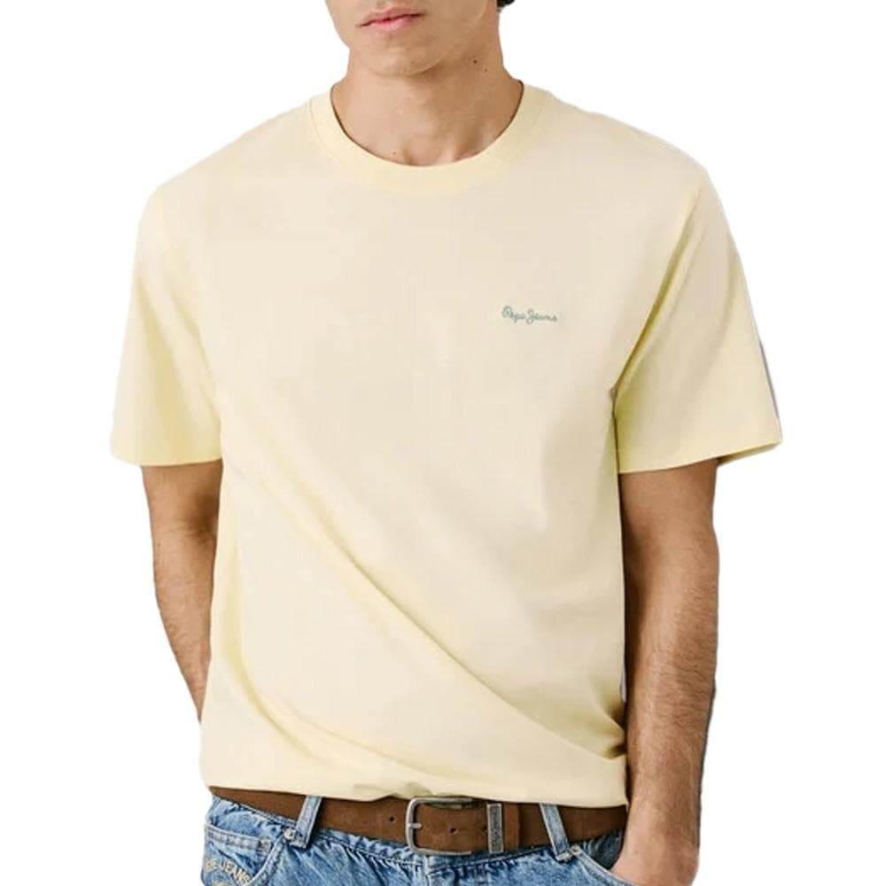 T-shirt Jaune Homme Pepe Jeans Contrast Connor 1