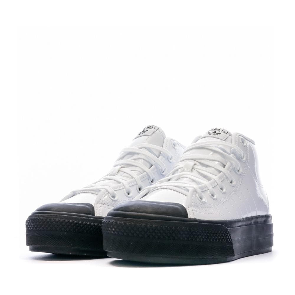 Baskets Blanc/Noir Femme Adidas Adidas Nizza 6