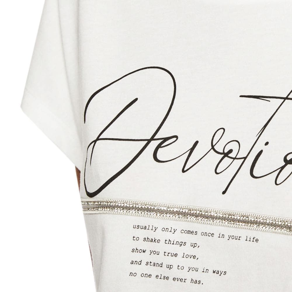 T-shirt Blanc Femme Morgan Devoti 3