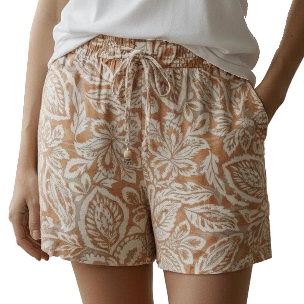Short Orange/Ecru Femme Vero Moda Nethe 1
