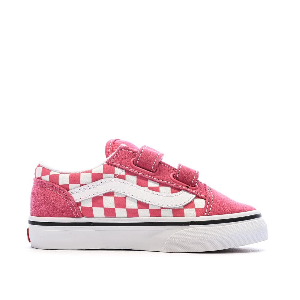 Baskets Rose Garçon Vans Old Skool V Check 2