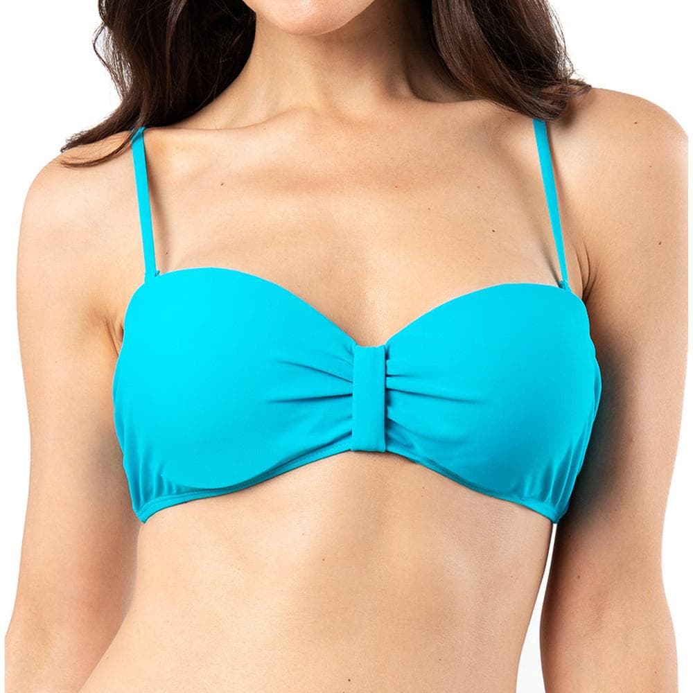 Haut de Bikini Bandeau Turquoise Femme Sun Project 2830 1