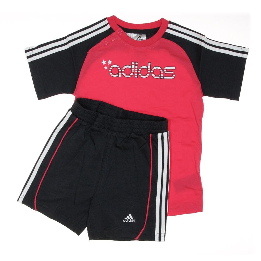 Ensemble Noir/Rose Fille Adidas Baby Pckge 1