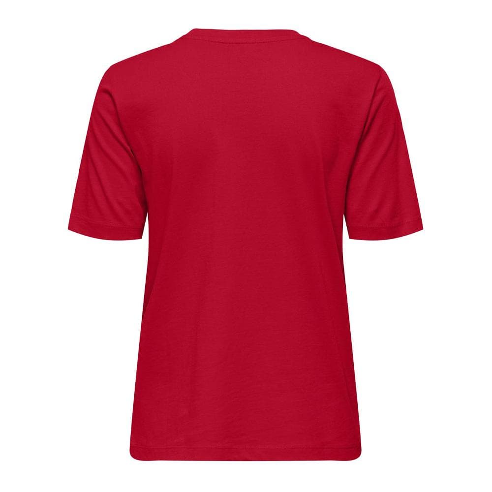 T-Shirt Rouge Femme Only Happy 2